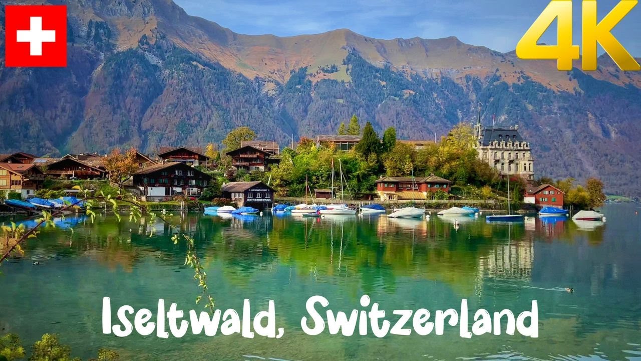Iseltwald, Switzerland 4K 60fps - Most beautiful village in Switzerland