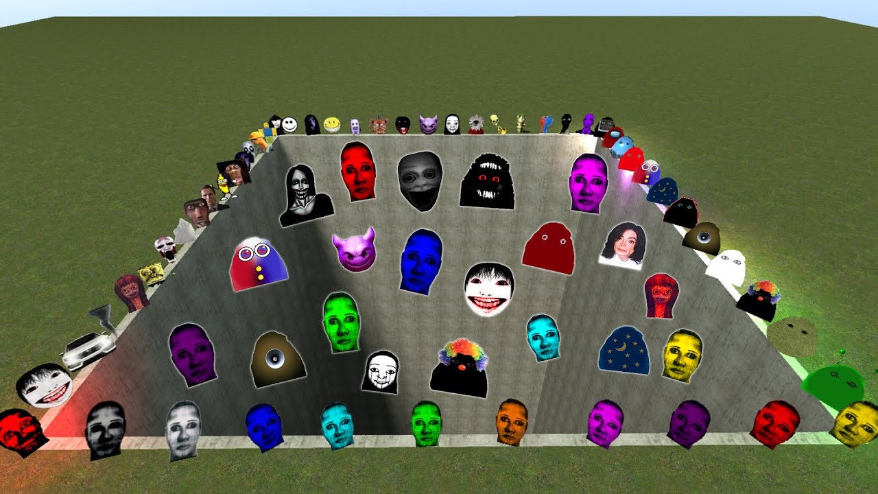 Selene Family, Angry Munci & Nicos Nextbots Family FALL INTO HOLE Chasing me in Garry's Mod