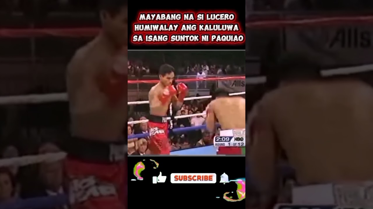 Pinahiya si Lucero! Suntok ni Pacquiao, Hindi Kinaya! #boxing #pinoyboxing #sports #knockout