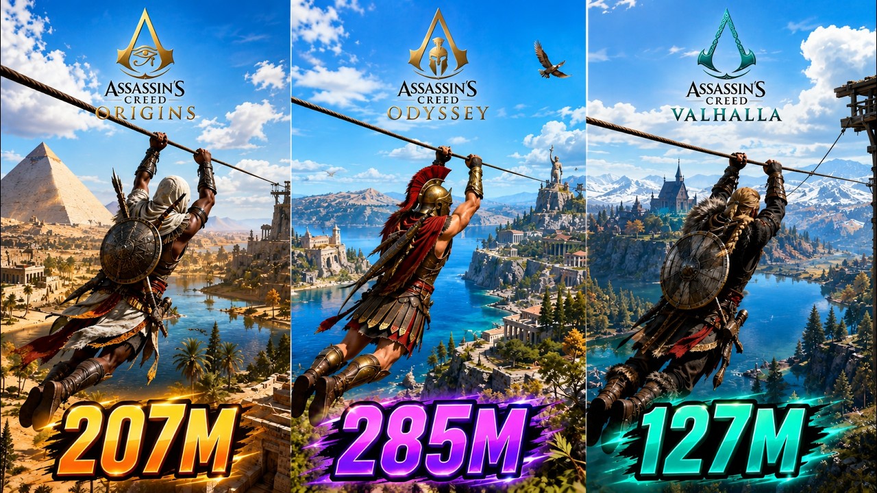 Assassin's Creed: Top 10 Longest Ziplines in The Franchise Evolution (2017&ndash;2026)