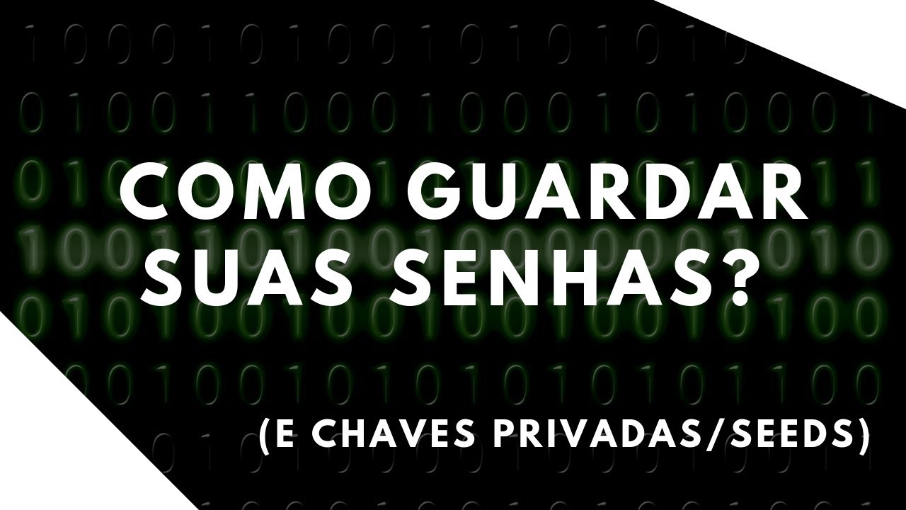 Como guardar suas senhas (e chaves privadas) de forma segura?