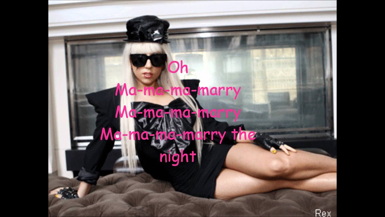 lady gaga-marry the night paroles