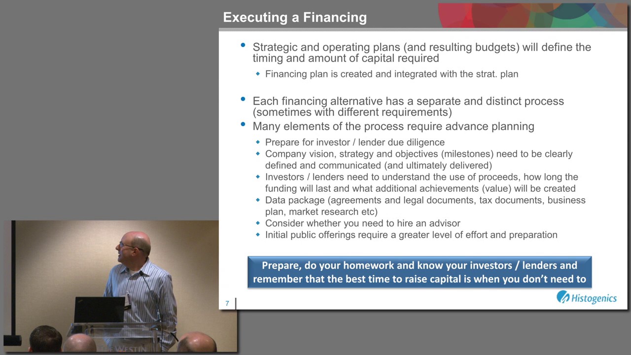 SBANE June 2017 - Jon Lieber, Histogenics - Raising Capital Was Easy; Now Comes the Hard Part...