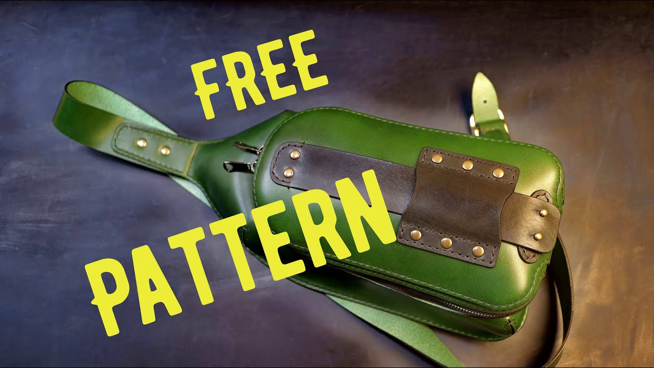 Free pattern pdf A4 Leather sling bag