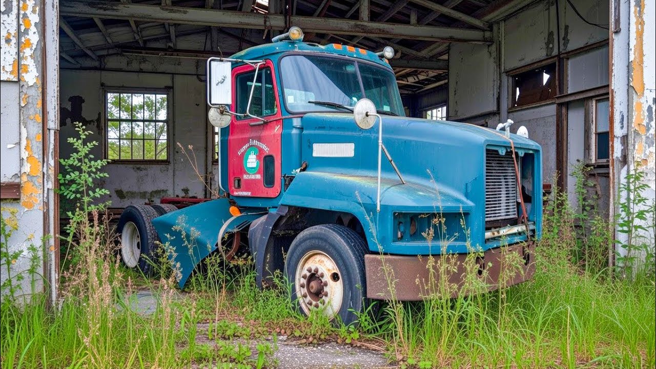 Old Mack rotting behind an old warehouse for many years - Will It Start?? And more. 