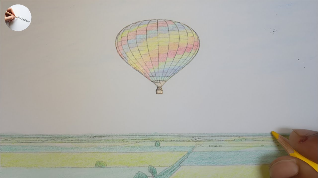 Flying in a hot air balloon,🎈🌤️ the view looks as if the earth and sky have merged 🪂💨☀️.