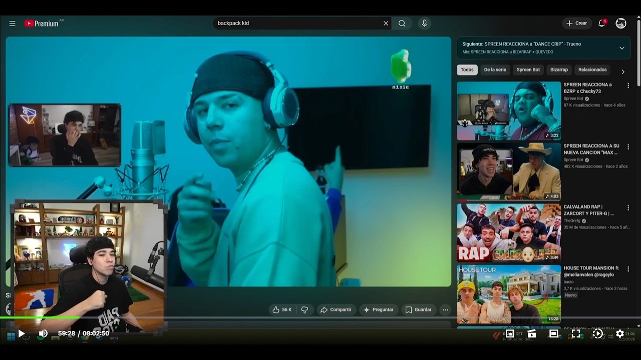 SPREEN REACCIONA A SPREEN REACCIONA A bzrp sesions 52 QUEVEDO