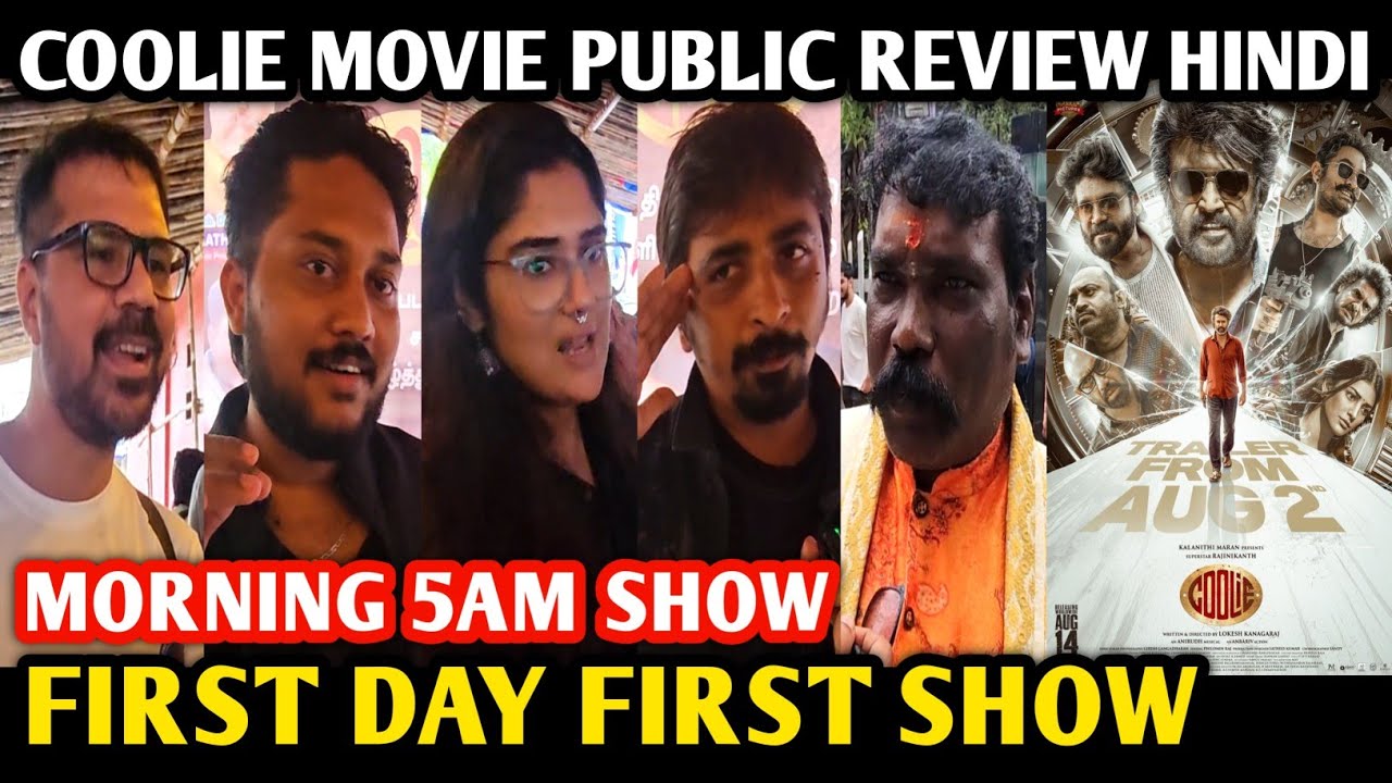 Coolie Movie Public Review Hindi | First Day First Show Mumbai | Rajnikanth | Nagarjuna | Aamir Khan