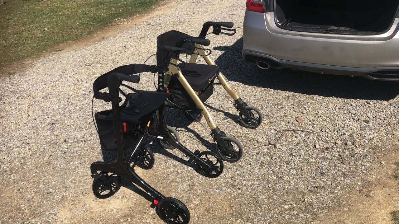 (review￼) LIGHTWEIGHT 12.3lbs “carbon fiber walker” (feituozhe) rollator￼