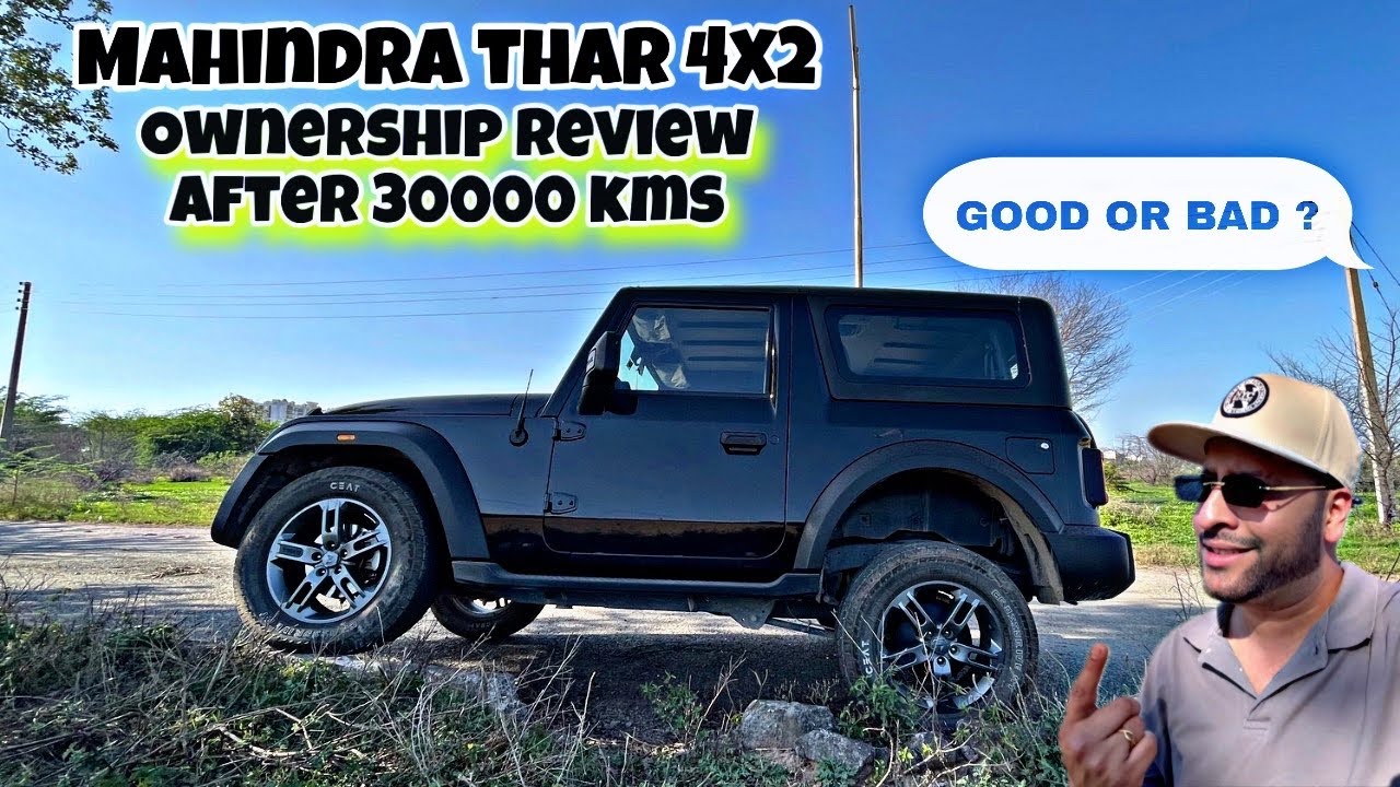 MAHINDRA THAR 4x2 OWNERSHIP REVIEW after 30000 kms - WORTH IT or NO ? | 1 YEAR COMPLETED 🔥