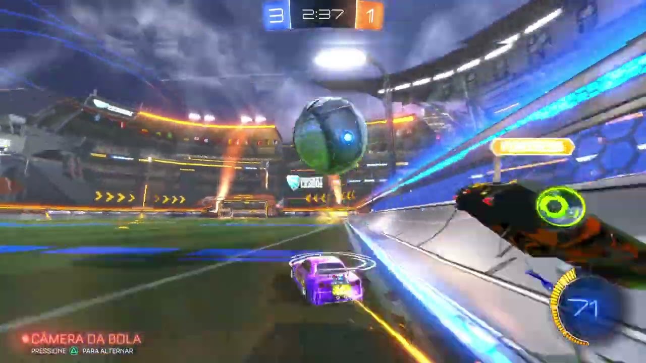 Brincando um pouco no Rocket League