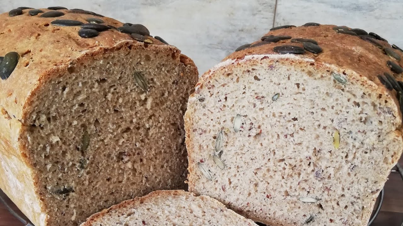 ROGGEN-DinkelVollkornbrot ohne Sauerteig