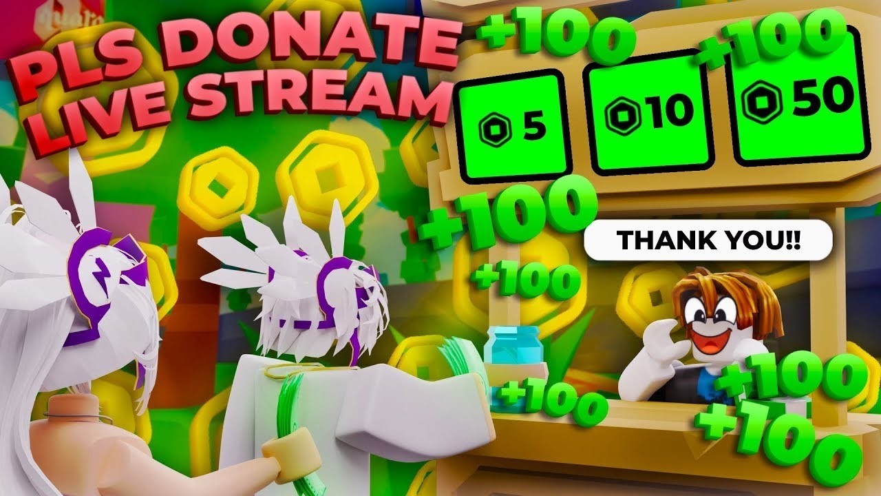 🔴FREE ROBUX GIVEAWAY up to 100 robux!! PLS DONATE LIVESTREAM and play with Viewers day 568
