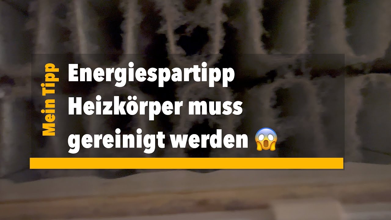 Heizkörper muss  gereinigt werden 😱 #Energiespartipp