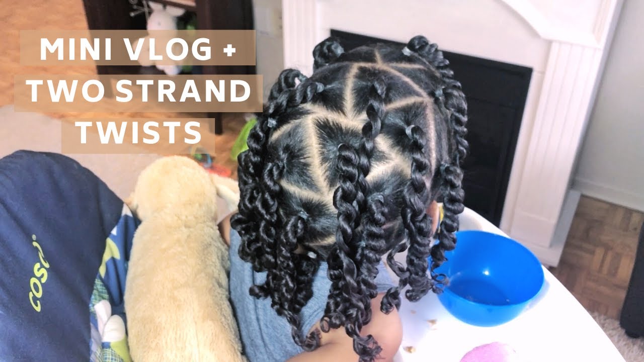 TODDLER BOY HAIRSTYLE 19 TWO STRAND TWISTS + MINI VLOG || #PROTECTIVESTYLE #CURLYHAIR #TODDLERHAIR