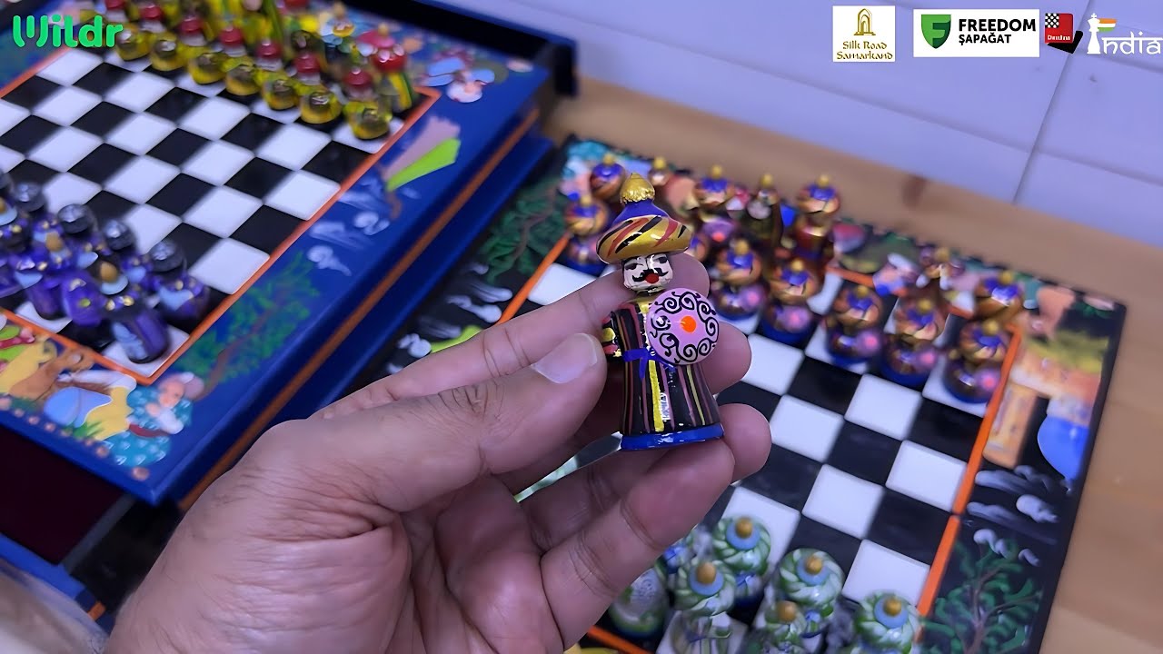 We found these unique chess sets in Uzbekistan