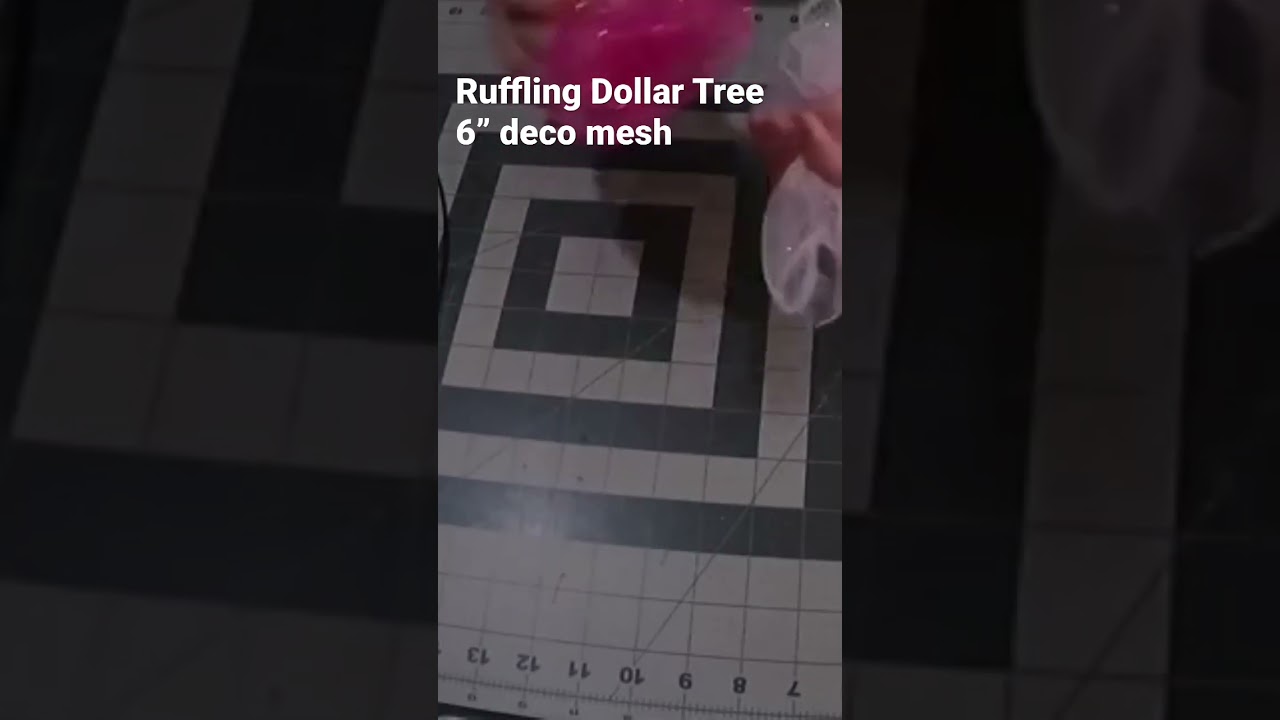 Декоративная сетка Dollar Tree, 6 дюймов, с оборкой #dollartree #decomesh