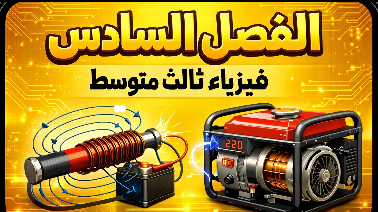 وزاريات الفصل السادس | فيزياء ثالث متوسط 