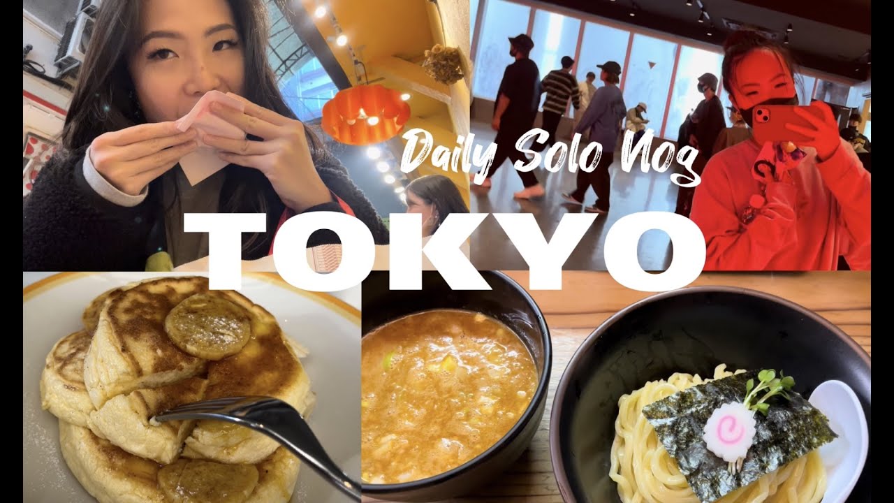 BEST BREAKFAST PANCAKES 🥞 in Tokyo, Tsukiji Market, GINZA Food Tour!! Daily Solo Vlog | Vickypedia