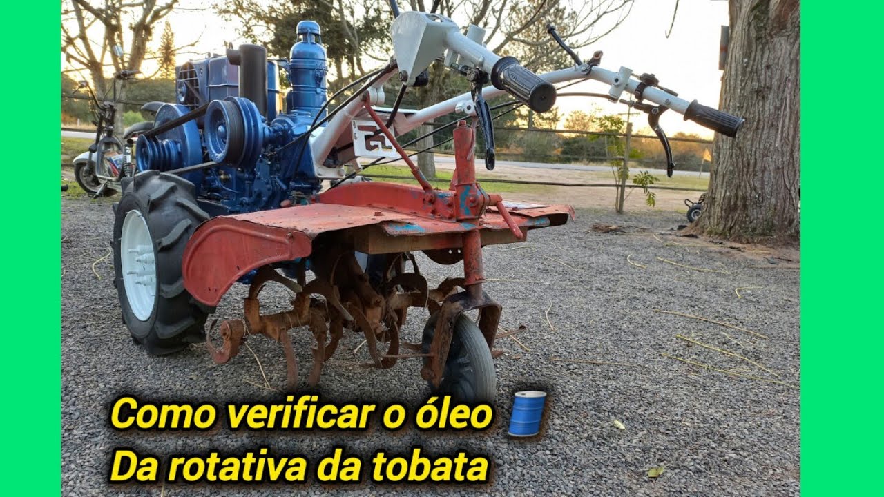 Como verificar  o nível do óleo da rotativa da tobata