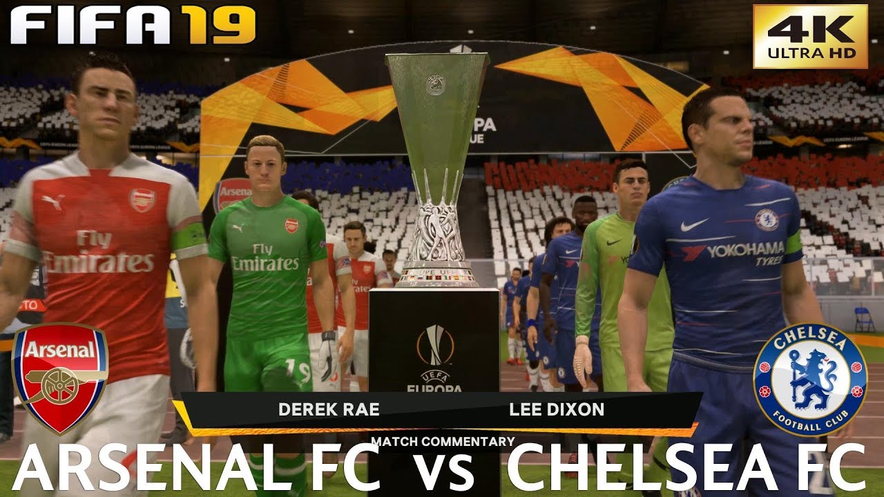 FIFA 19 (PC) Arsenal vs Chelsea | WHAT IF ARSENAL & CHELSEA MEET IN THE EUROPA LEAGUE FINAL?