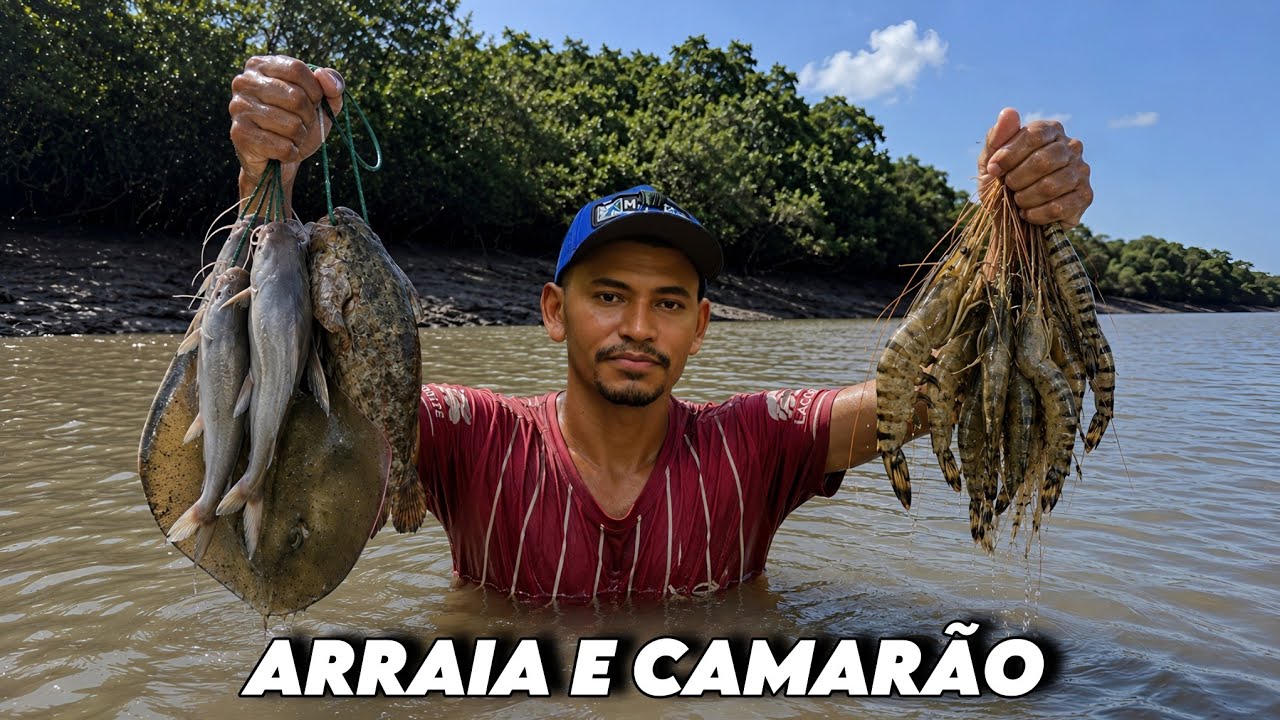Aventura selvagem: ARRAIA, PACAM&Atilde;O e CAMAR&Atilde;O frito na mata