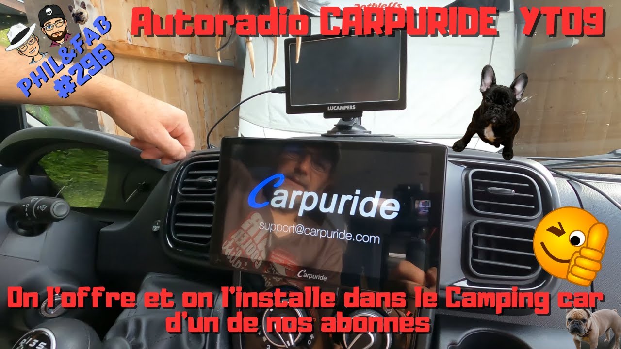 AUTORADIO CARPURIDE , On l'offre et on l'installe dans le camping car d'un de nos abonné !!!