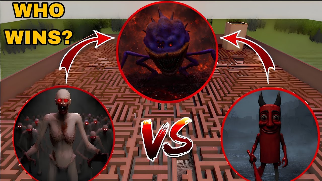Garry's Mod: SCP-096 VS Cursed Sonic Tapes VS Devil Tung Tung Sahur (WHO WINS?)