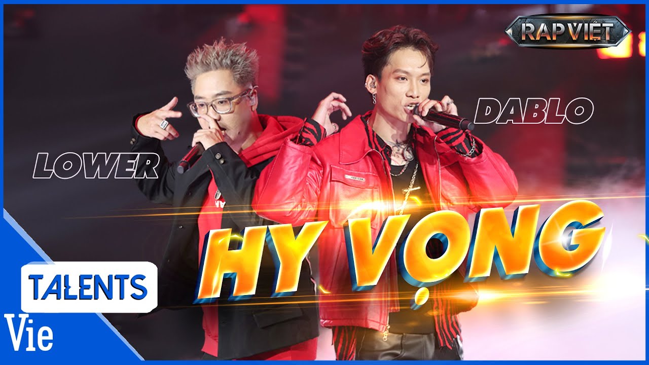 DABLO, Lower đầy nội t&acirc;m với HY VỌNG, mang năng lượng t&iacute;ch cực đến v&ograve;ng đối đầu |Rap Việt Live Stage