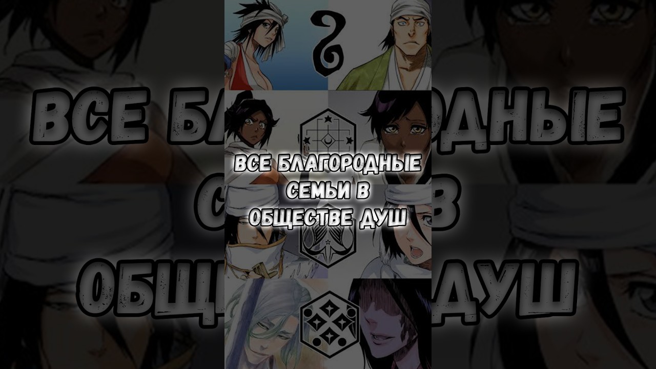 ВСЕ БЛАГОРОДНЫЕ СЕМЬИ В БЛИЧЕ #drave4er #bleach #блич