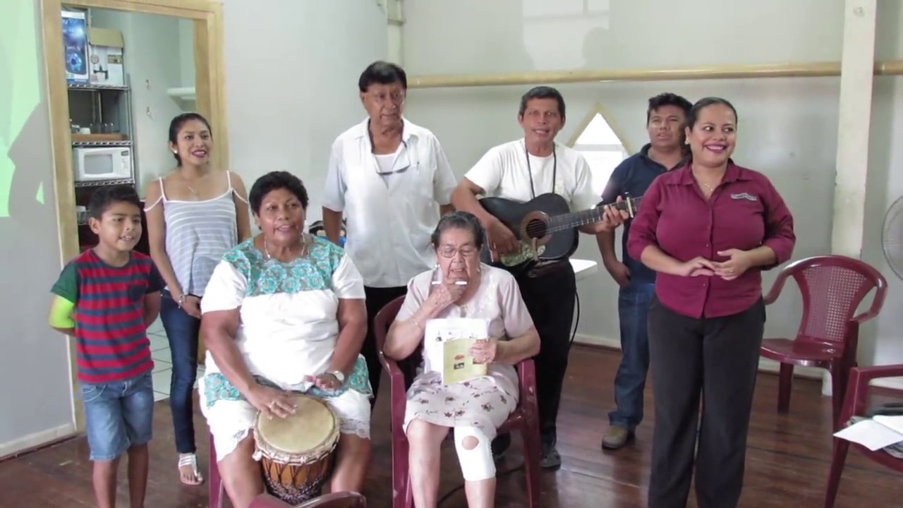Belizeans from Yucatec Maya descent singing Happy Birthday