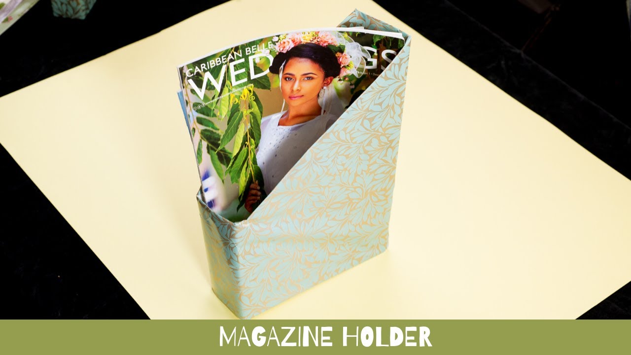 HOW TO MAKE A MAGAZINE HOLDER - EASY!