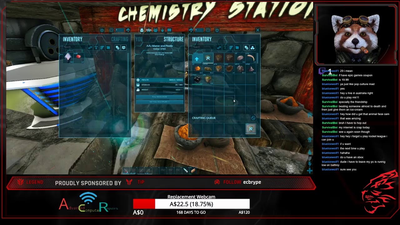 {Path to Affiliate } - Newspectre After Dark: Ark Taming Dinos and Building Bases stop in and say hi