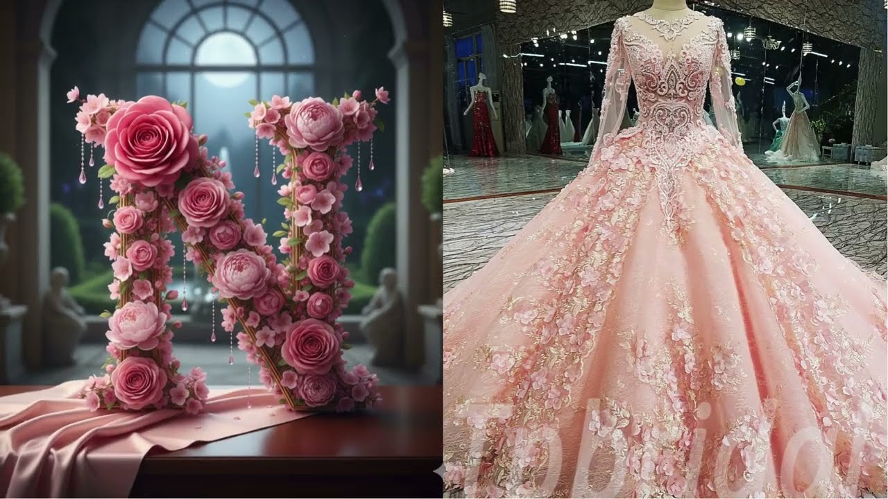 Choose Your Name's FIRST LETTER and see your beautiful Gown #trending #viral #barbie