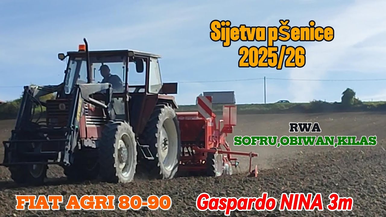 Sijetva pšenice 2025/26  fiat80-90 GASPARDO NINA 3M 
