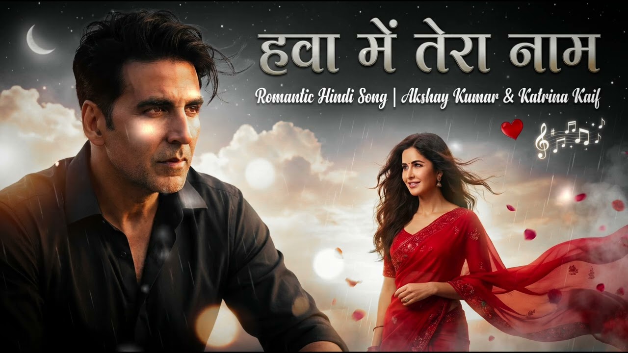 Hawa Mein Tera Naam | Romantic Hindi Song 2026 | Akshay Kumar & Katrina Kaif | Emotional Love