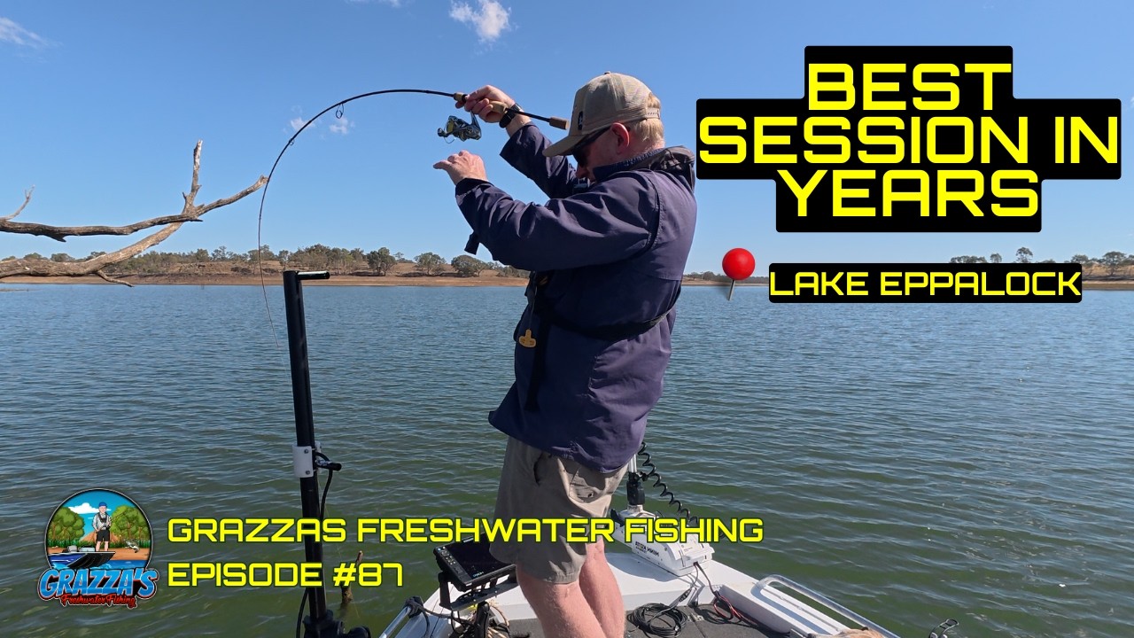BIG Lake Eppalock Golden Perch Fishing - A 55cm Cracker on Soft Plastics! #grazzasfreshwaterfishing