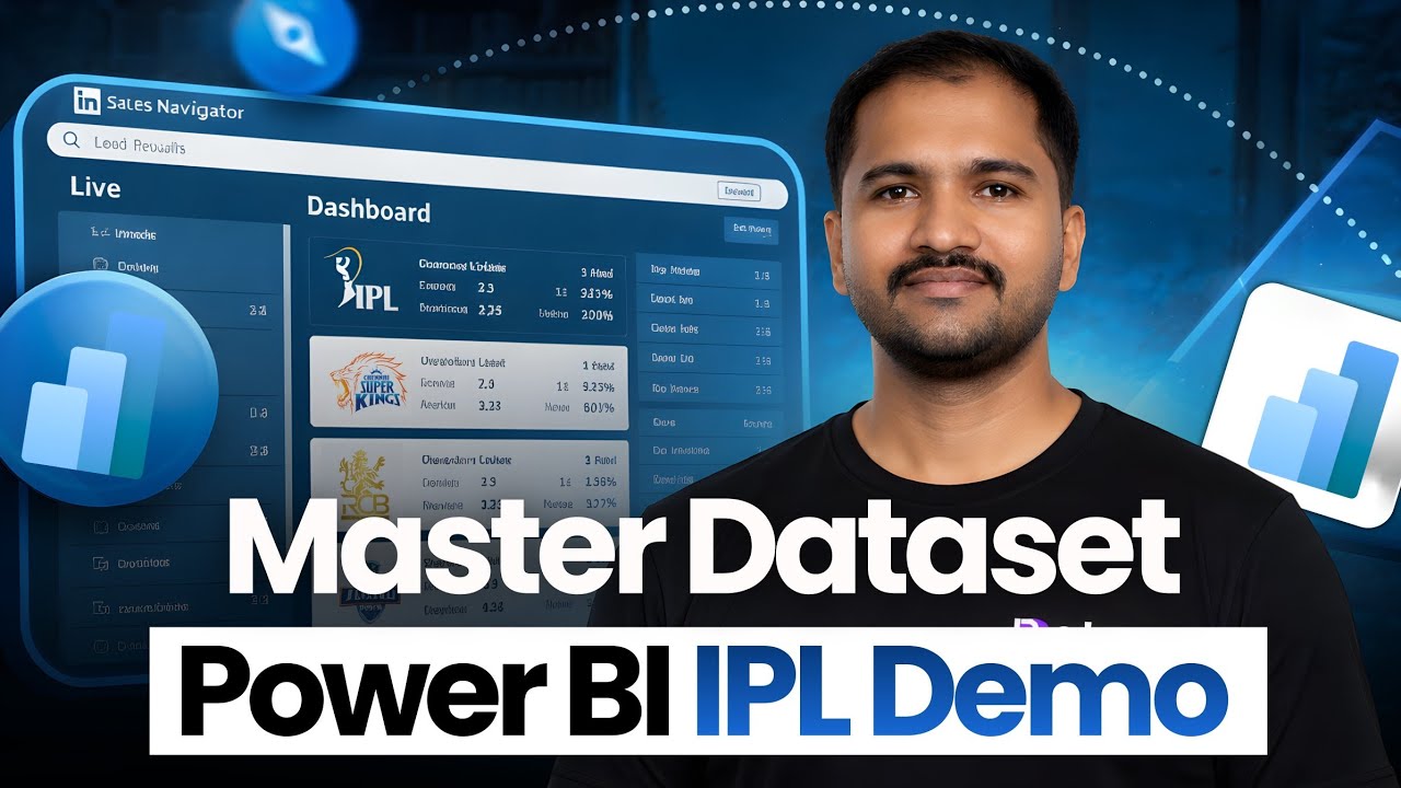 Master Dataset in Power BI 🔥 IPL Data Case Study Full Tutorial | Webinar Replay | Pankaj Namekar