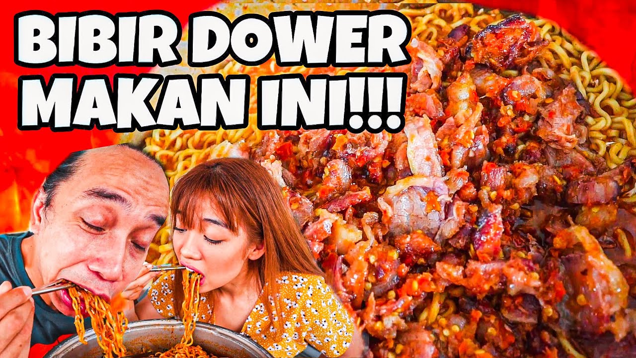MIE SEDAP BARUNYA SIWON + SEISAPI SAMBAL KRAKATAW! BIBIR LANGSUNG DOWER MAKAN INI