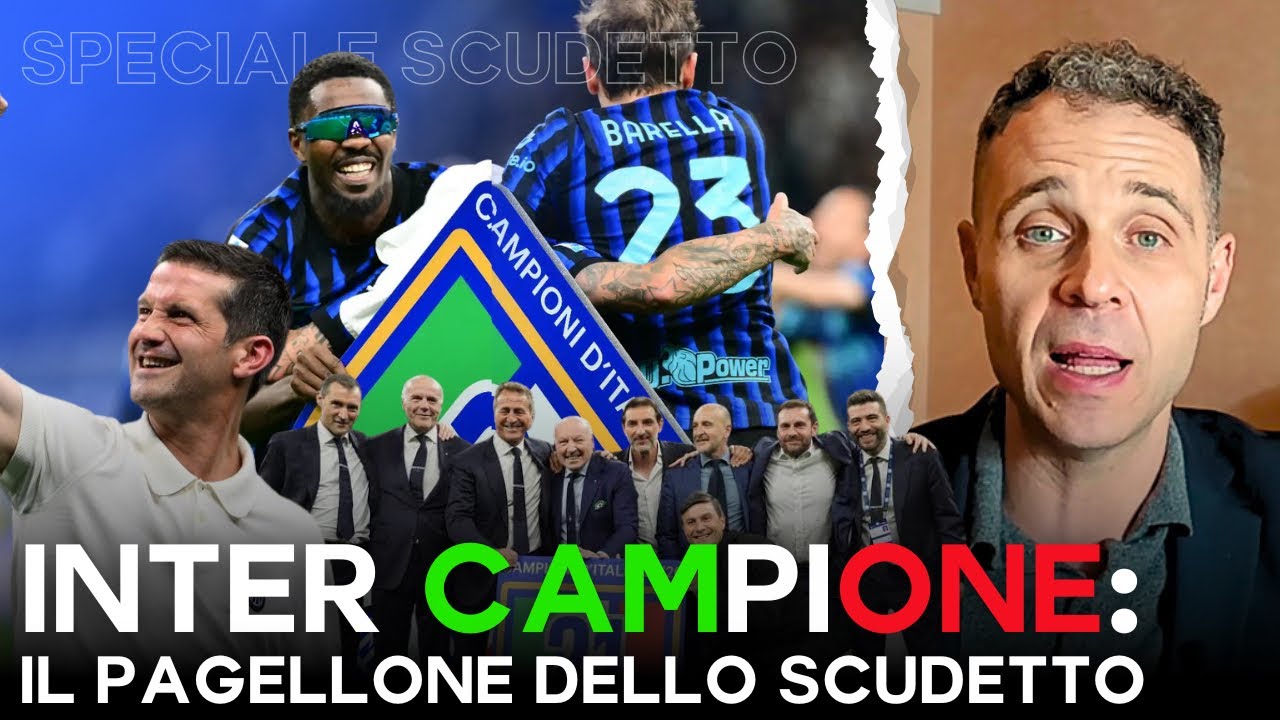 IL PAGELLONE DELLO SCUDETTO DELL&rsquo;INTER