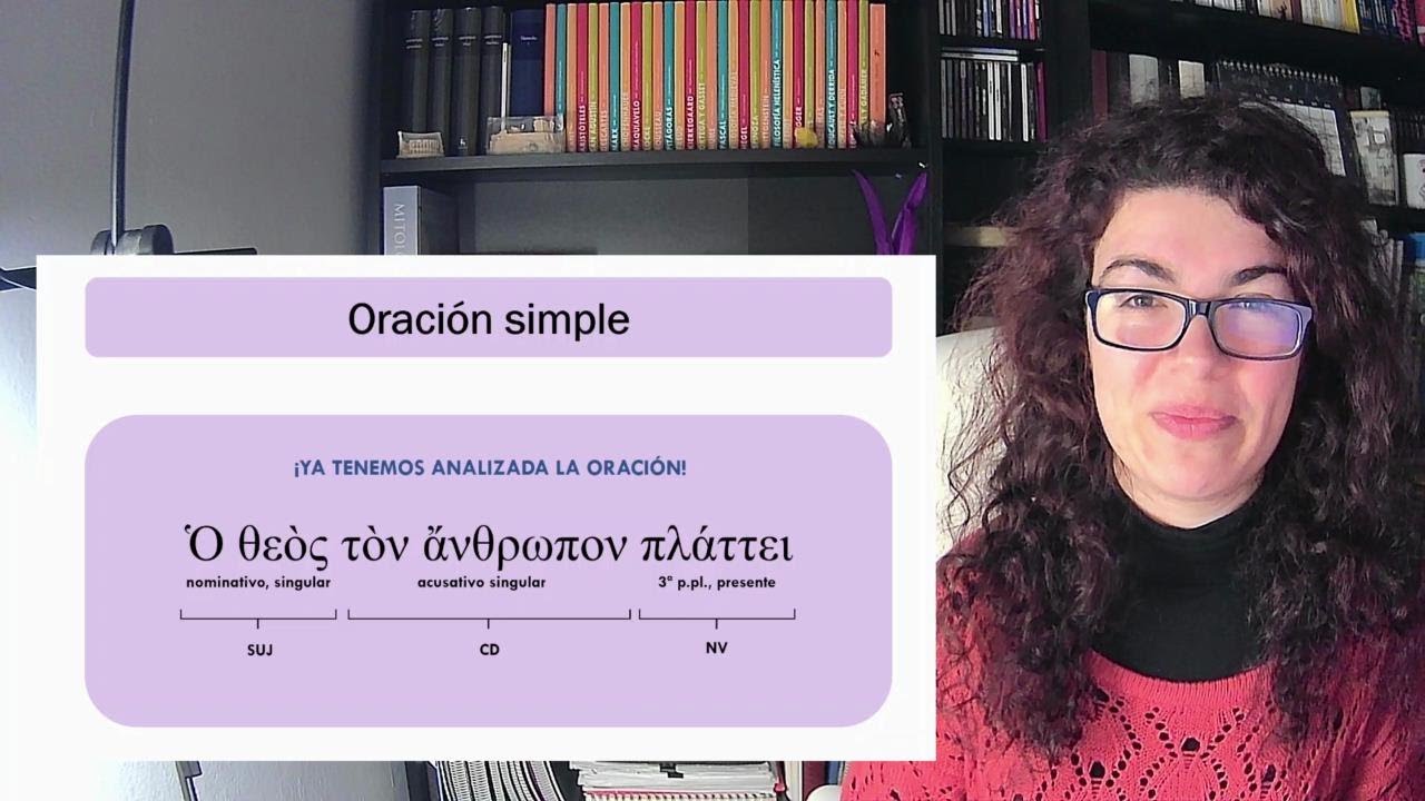 Análisis morfológico y sintáctico de una oración simple | Griego 1º Bachillerato
