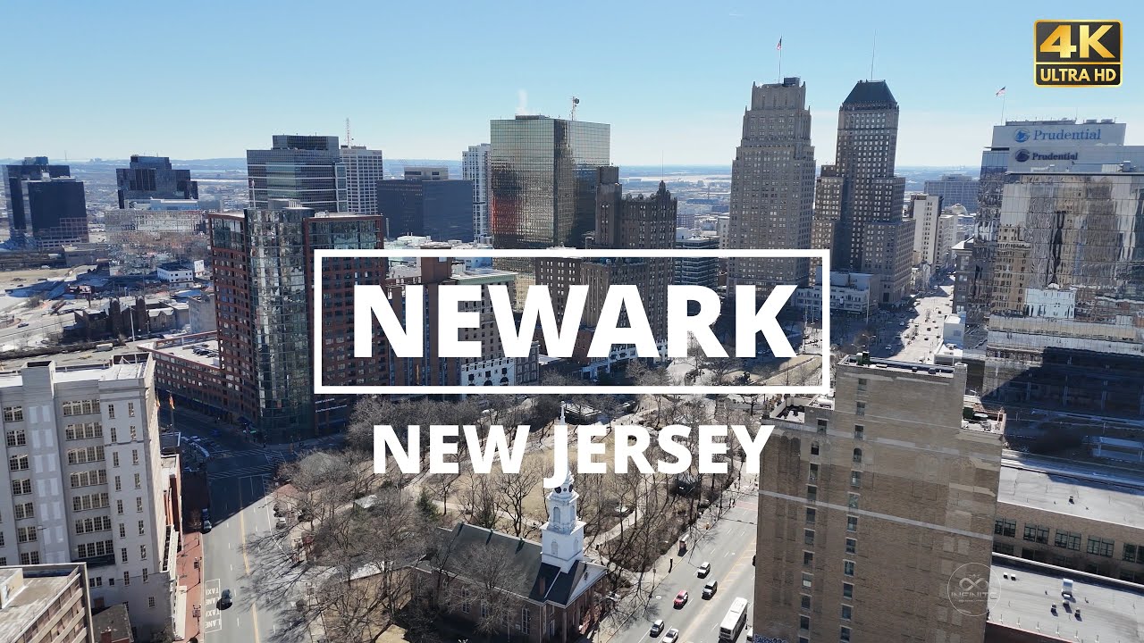 Newark, New Jersey - [4K] Drone Tour