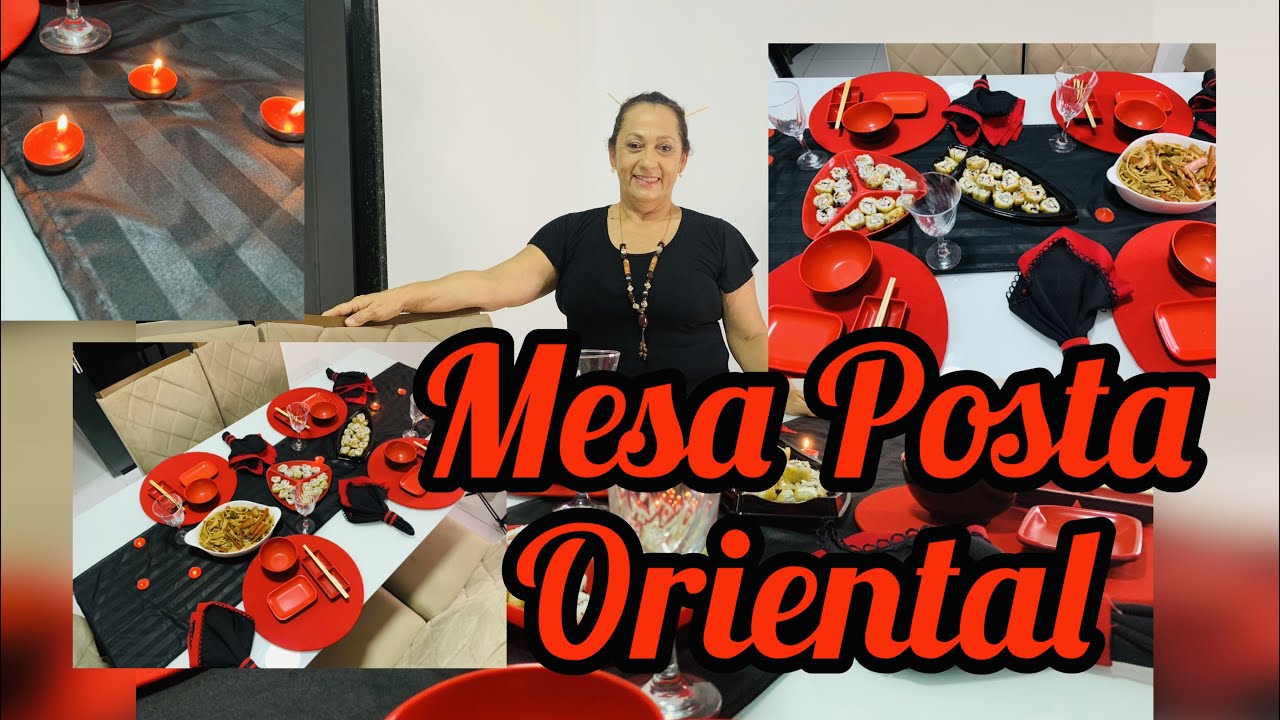 MESA POSTA ORIENTAL COM ITENS DE 1.99 #barato #jantar #oriental #fácil