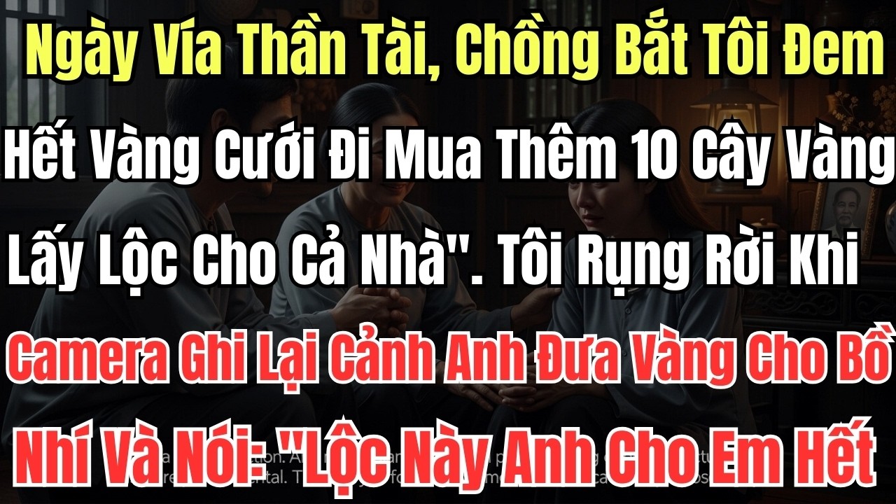 Ngày Vía Thần Tài, Chồng Bắt Tôi Đem Hết Vàng Cưới Đi Mua Thêm 10 Cây Vàng 