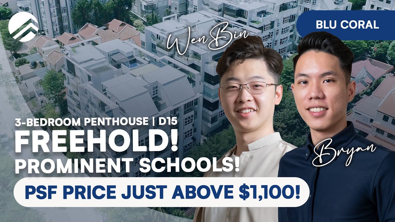 Blu Coral - Freehold 3-Bedroom Singapore Duplex Penthouse in D15 | $2.175 mil | Home Tour