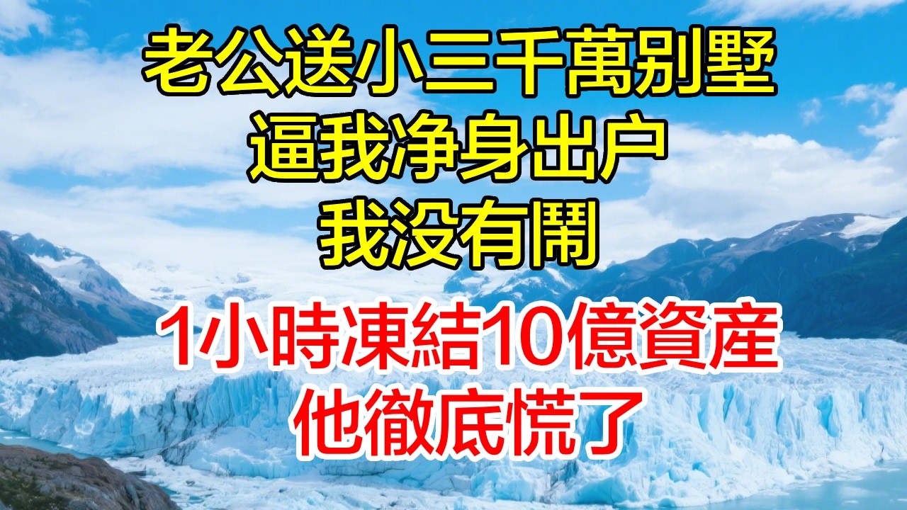 老公送小三千萬别墅，逼我凈身出戶！我沒有鬧，1小時凍結10億資產，他徹底慌了！【雞毛與詩】