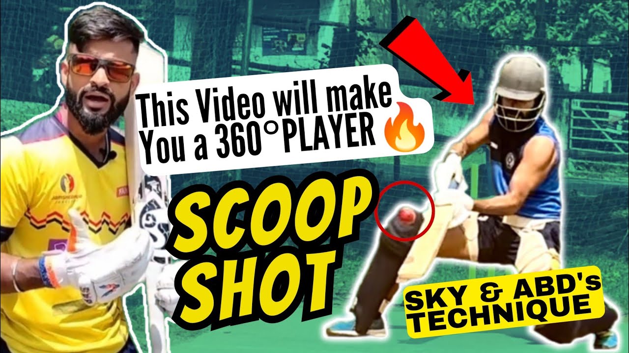 How to Play SCOOP Shot in Cricket🔥 | SCOOP Shot Kaise Khele | SKY & ABD's TECHNIQUE🔥