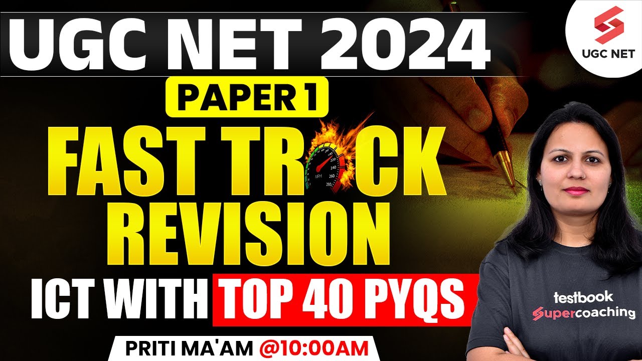 ICT UGC NET Paper 1 | UGC NET Paper 1 ICT PYQs | UGC NET ICT By Priti Ma'am