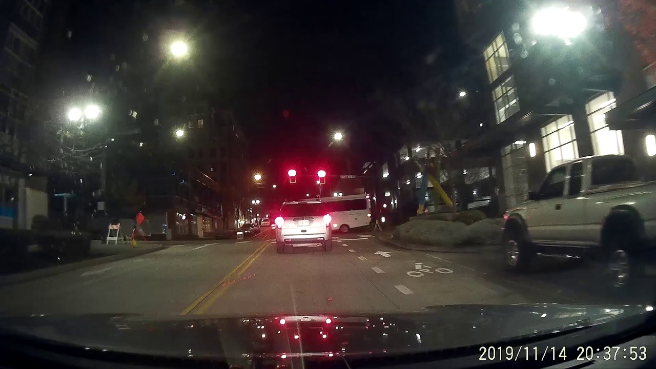 Getting lost and running over a cone