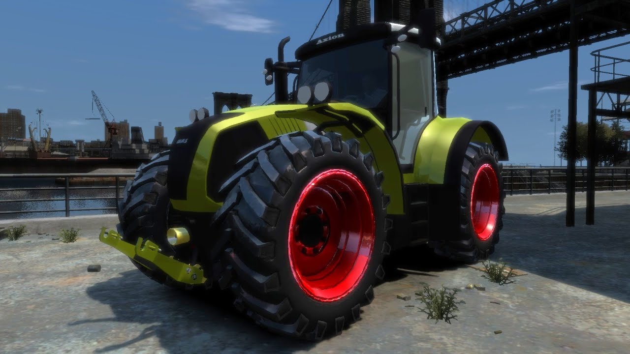 GTA IV - Tractor Claas Axion 850 Crash Testing - ThunderLY